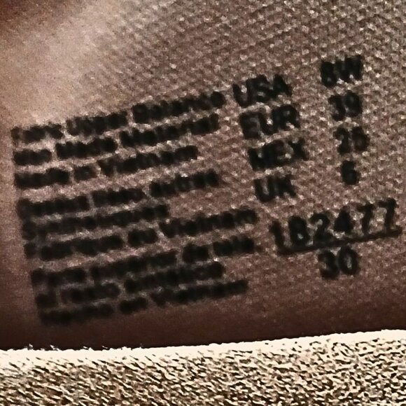 Dexflex Women Peep Toe High Block Heel Sandal Size 8 Boho Chic Vegan Textile Tan - Picture 6 of 7